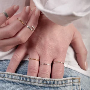 New Faith Guldring fingertopp tunn