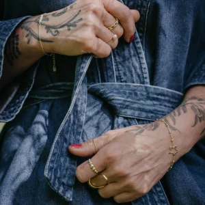 Fashion Faith Guldrring supertunn m sötvattenpärla
