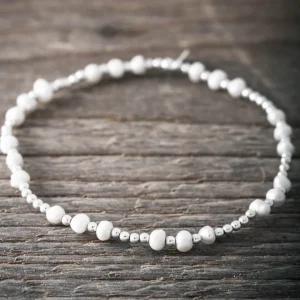Fashion Faith Silverarmband elastiskt m Sötvattenpärlor