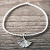 Discount Faith Silverarmband Ginkgoblad