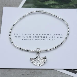 Discount Faith Silverarmband Ginkgoblad