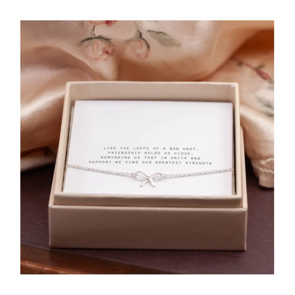 silverarmband_liten_roset_3.webp Outlet Faith Silverarmband liten rosett