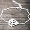 Discount Faith Silverarmband stor diamant