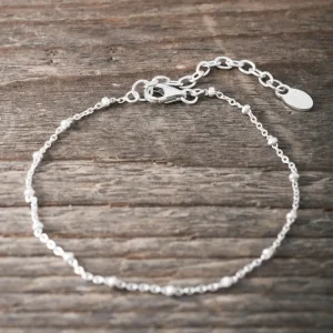 Best Faith Silverarmband supertunn länk med kulor