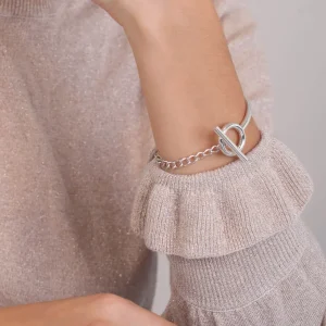 Sale Faith Silverarmband t-bar