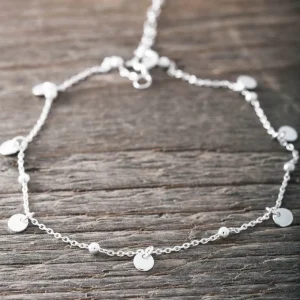 Hot Faith Silverfotlänk Boho coins
