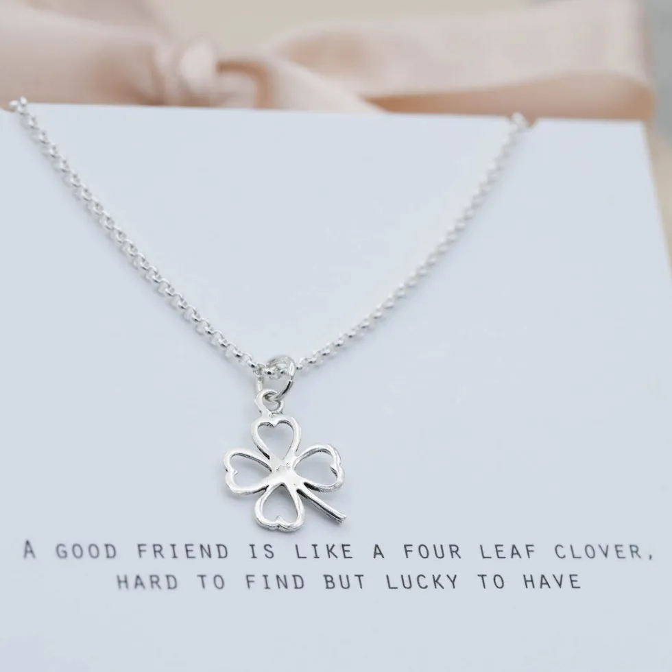 silverhalsband__lyckoklve_1.webp Hot Faith Silverhalsband lyckoklöver kontur