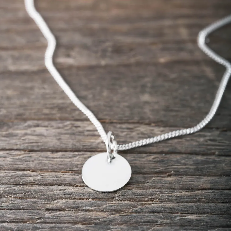 silverhalsband__unisex_ru_1.webp Clearance Faith Silverhalsband - unisex rund tag