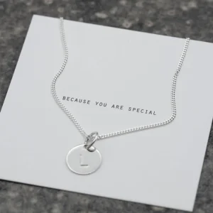 Clearance Faith Silverhalsband - unisex rund tag