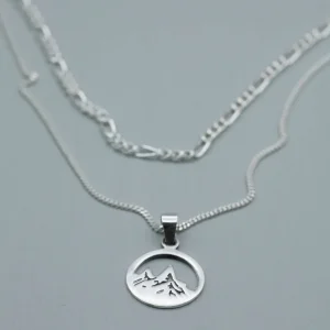 Sale Faith Silverhalsband bergstopp