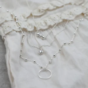 Best Faith Silverhalsband c/z sten