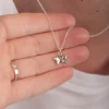 Hot Faith Silverhalsband fjäril
