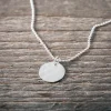 Discount Faith Silverhalsband hamrad bricka