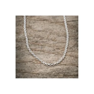 Clearance Faith Silverhalsband kedja ankarlänk 40cm