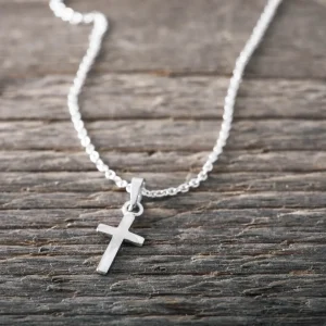 Online Faith Silverhalsband kors