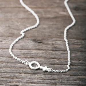 Clearance Faith Silverhalsband kvinnotecken
