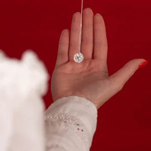 Online Faith Silverhalsband lycko coin svala