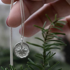 Outlet Faith Silverhalsband lycko coin stjärna