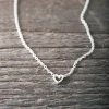 Outlet Faith Silverhalsband minihjärta