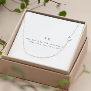 Fashion Faith Silverhalsband puss & kram