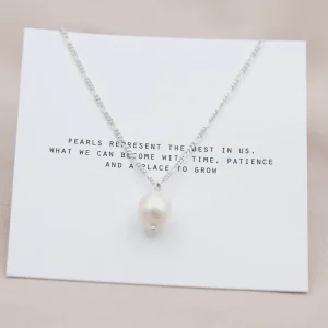 Outlet Faith Silverhalsband sötvattenpärla