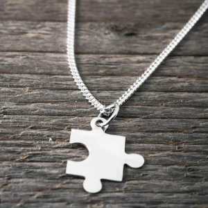 Outlet Faith Silverhalsband -unisex pusselbit