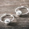 Outlet Faith Silverhoops med stor kula