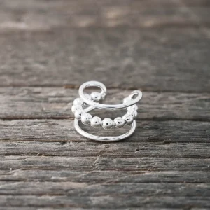Fashion Faith Silverörhänge ear cuff - 3 i 1