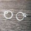 Clearance Faith Silverörhängen cirkel