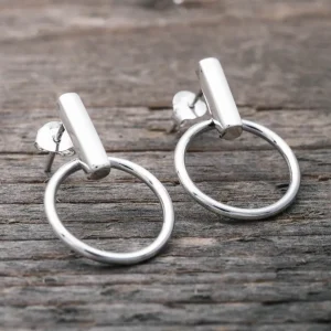 Outlet Faith Silverörhängen fast stav med ring