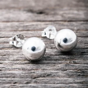 Online Faith Silverörhängen kulor 10mm