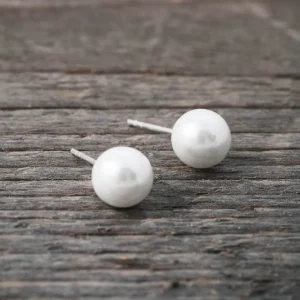 Discount Faith Silverörhängen pärla 6mm