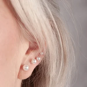 Discount Faith Silverörhängen pärla 6mm