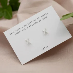Discount Faith Silverörhängen puss