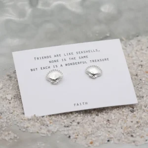 Outlet Faith Silverörhängen snäcka