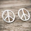 Fashion Faith Silverörhängen stor Peace