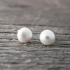 Fashion Faith Silverörhängen sötvattenpärla 6mm