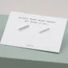 Clearance Faith Silverörhängen T-bar stud