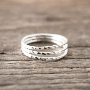 Online Faith Silverring facetterad 3 i 1