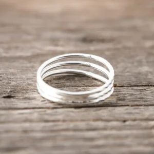 Online Faith Silverring facetterad 3 i 1