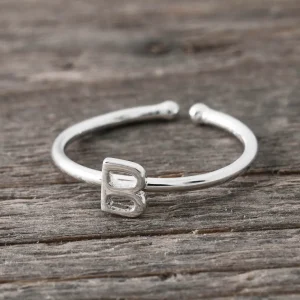 Online Faith Silverring bokstav B