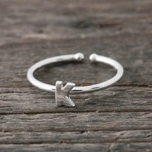 Fashion Faith Silverring bokstav K