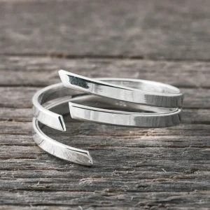 Sale Faith Silverring dubbel omlott