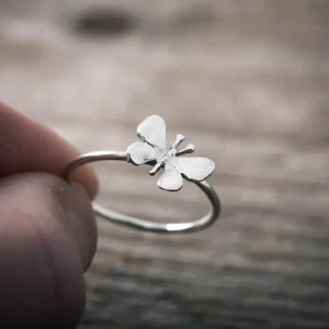 Outlet Faith Silverring fjäril