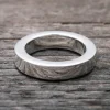 Online Faith Silverring grov kantig