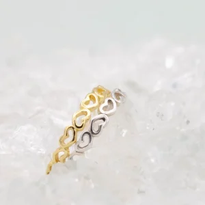 Fashion Faith Silverring hjärtan