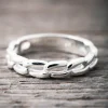 New Faith Silverring kedjelänk