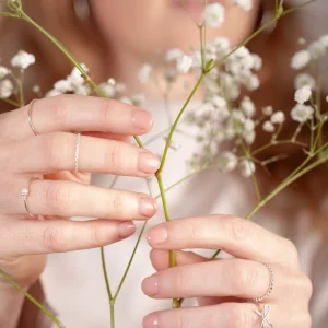 Sale Faith Silverring liten rosett