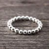 Discount Faith Silverring 3mm rörliga kulor runtom