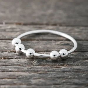 Sale Faith Silverring rörliga kulor